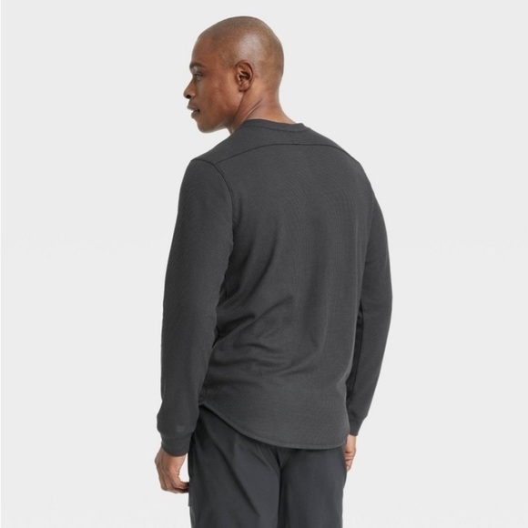 Men's Waffle-Knit Henley Athletic Top - All in
Motion™ Black Onyx - Picture 2 of 6